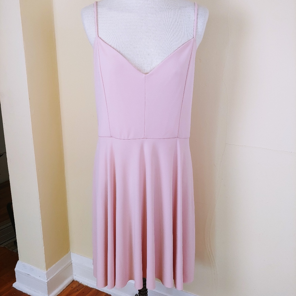 Topshop Light Pink Strappy Dress. Size 12
